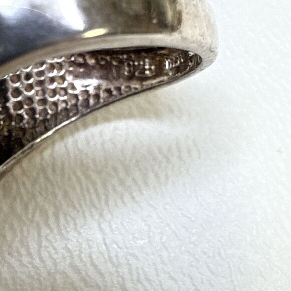 Sterling Silver & Green Enamel Italy Milor Ring 925-Size 9 - Picture 8 of 13